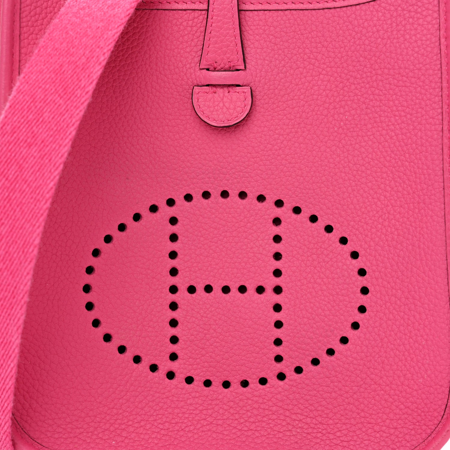 Hermes Taurillon Clemence Evelyne TPM Rose Shocking 8 of 12