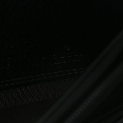 Gucci Dollar Calfskin GG Supreme Monogram Petite GG Marmont Wallet Chain Bag Black Beige Ebony 6 of 11