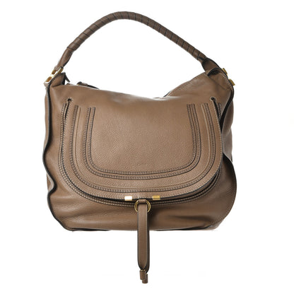 Chloe Calfskin Large Marcie Hobo Nut 1 of 12