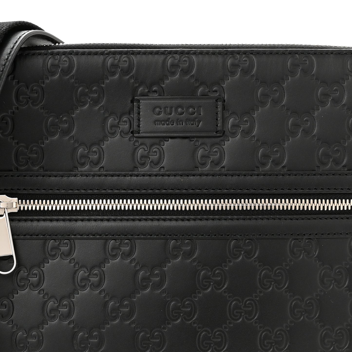 Guccissima Signature Small Messenger Bag Black