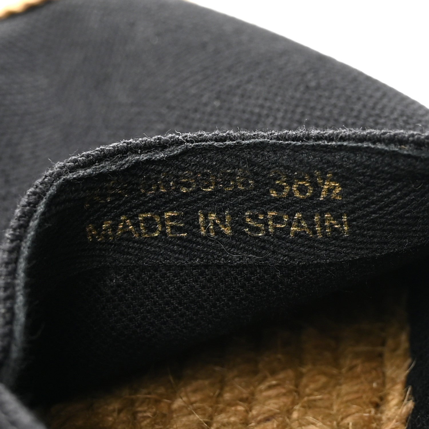 Saint Laurent Canvas Nappa Elba Light Logo Embroidered Espadrilles 38.5 Black 9 of 10