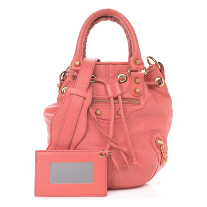 Balenciaga Agneau Giant 12 Gold Hardware Mini Pompon Rose Azalee 1 of 13