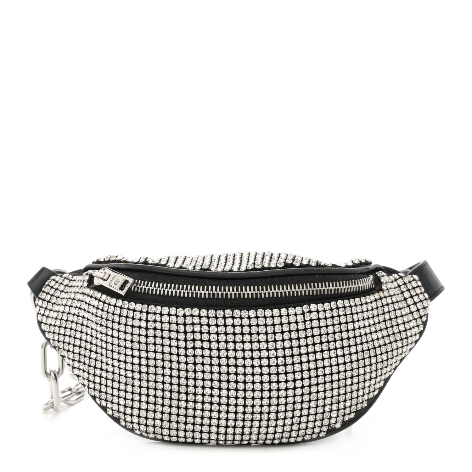 Alexander Wang Rhinestone Mesh Mini Attica Belt Bag Black 1 of 11