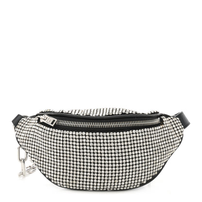 Alexander Wang Rhinestone Mesh Mini Attica Belt Bag Black 1 of 11