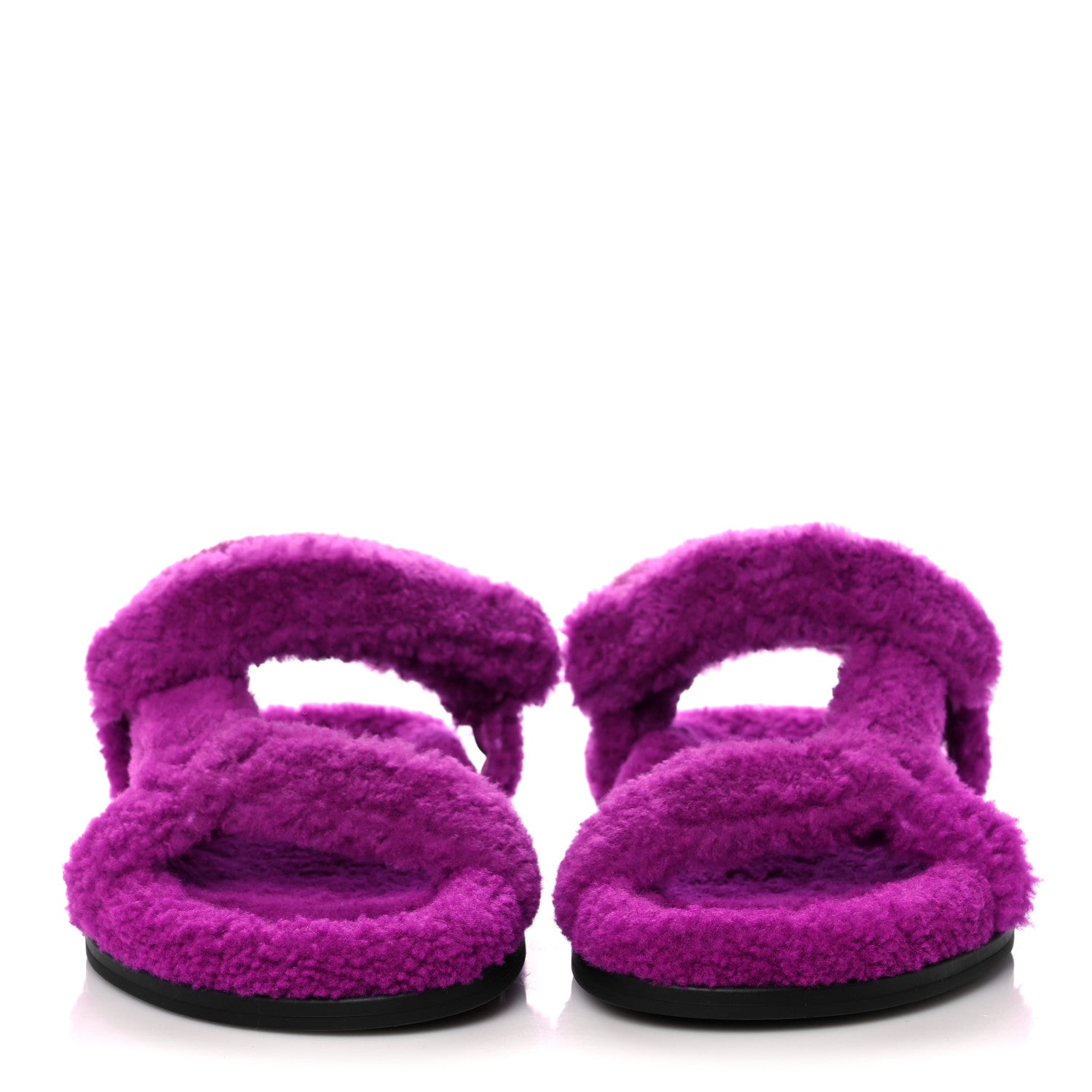 Fendi Shearling FF Fendi Feel Sandals 39 Bouganville 2 of 7