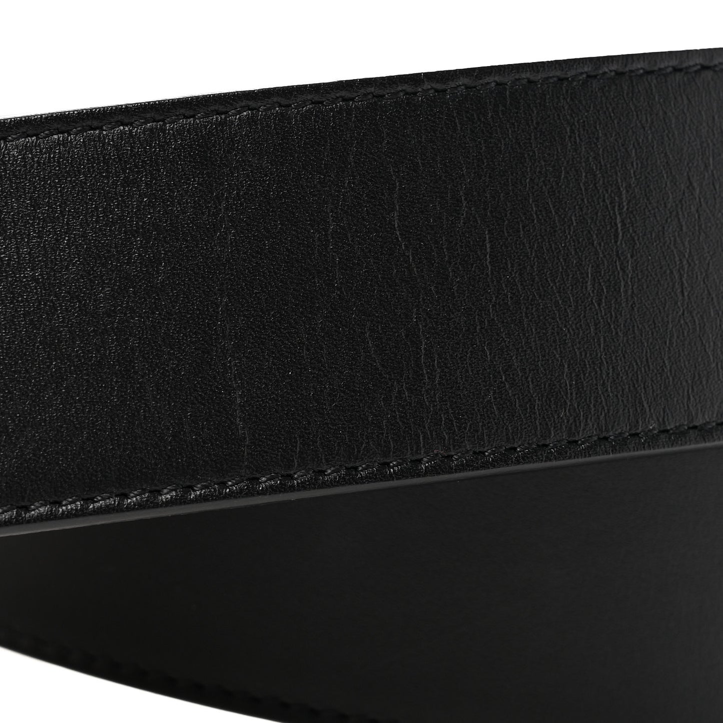 Moon Calfskin Pearl Double G 40mm Belt 85 34 Black Cream