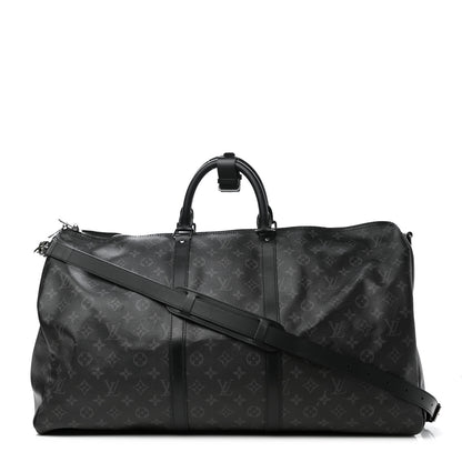 Louis Vuitton Monogram Eclipse Keepall Bandouliere 55 1 of 13
