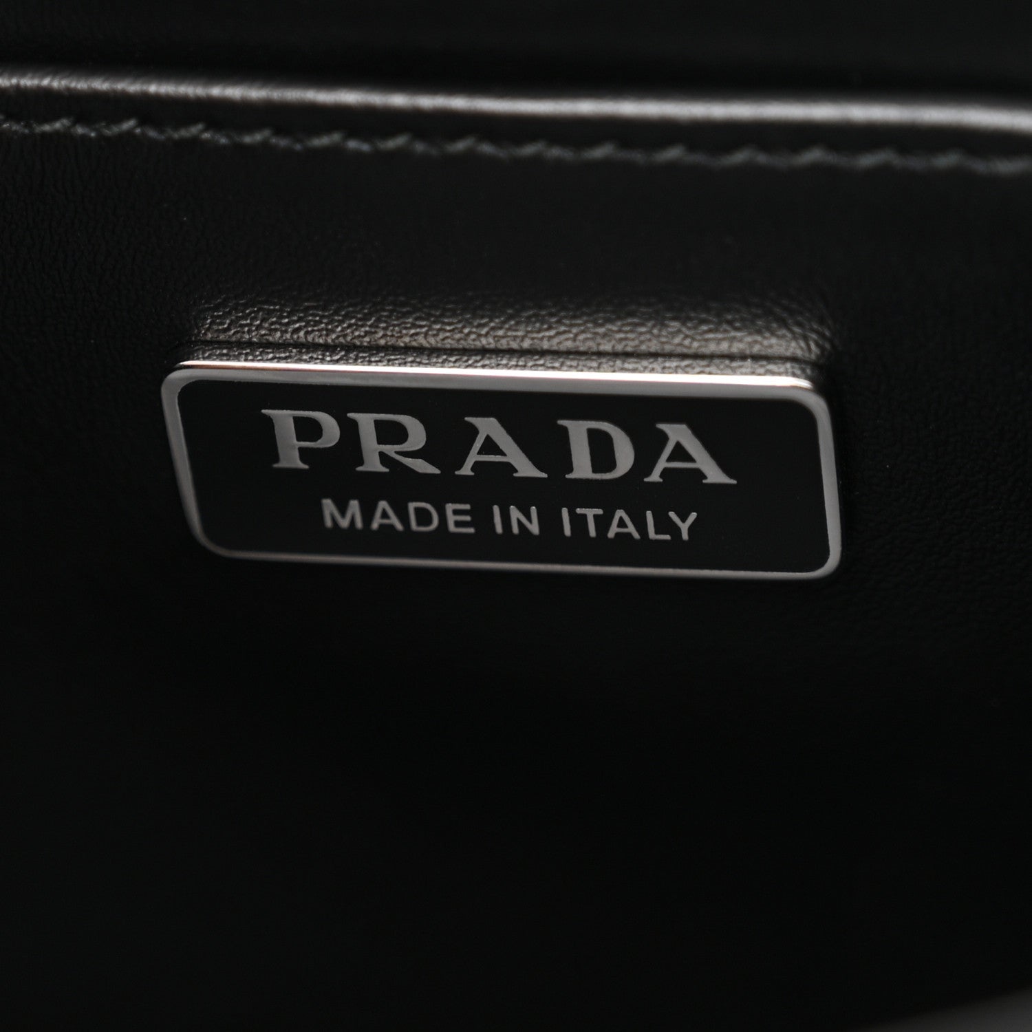 Prada Spazzolato Cleo Shoulder Bag Black 6 of 9