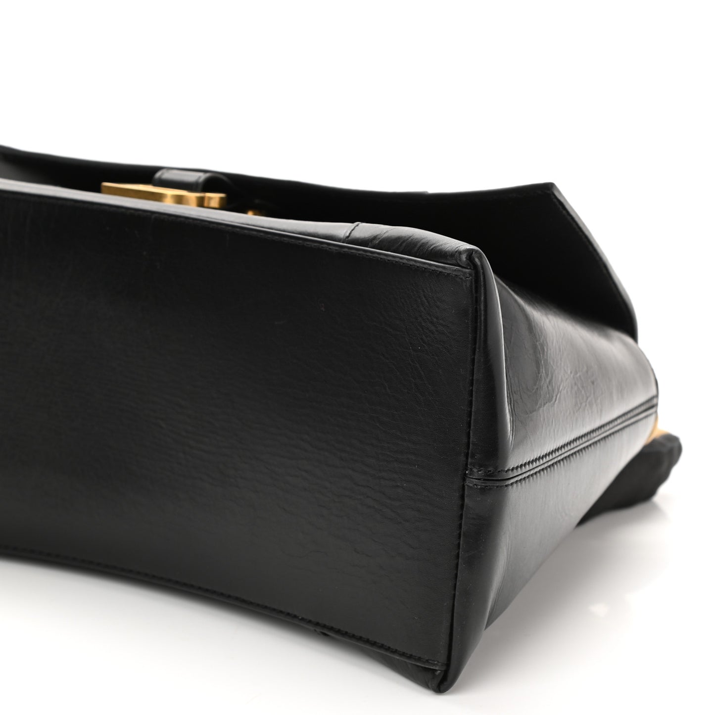 Calfskin Medium Downtown Chain Shoulder Bag Black