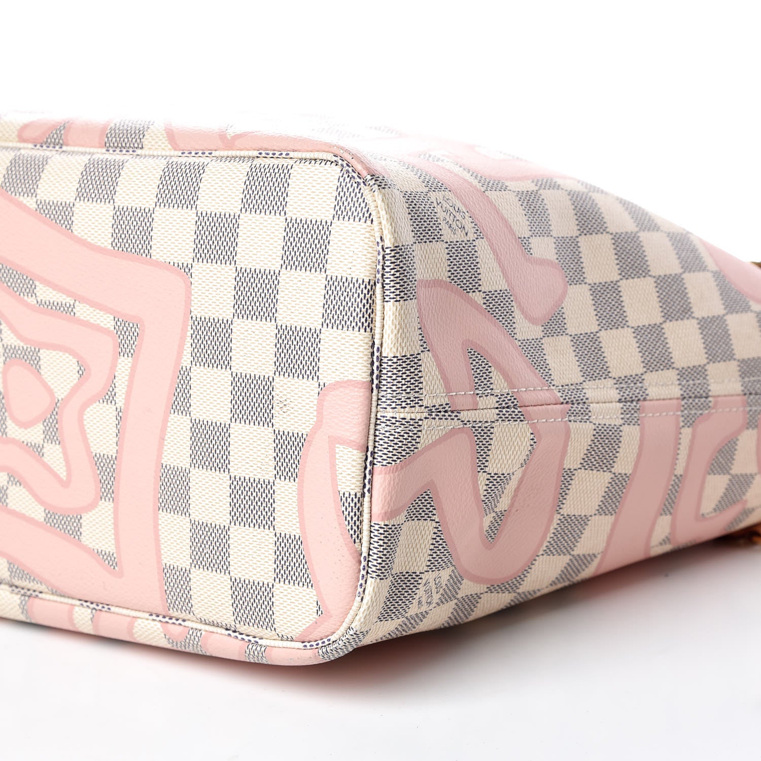 Louis Vuitton Damier Azur Tahitienne Neverfull MM 6 of 13