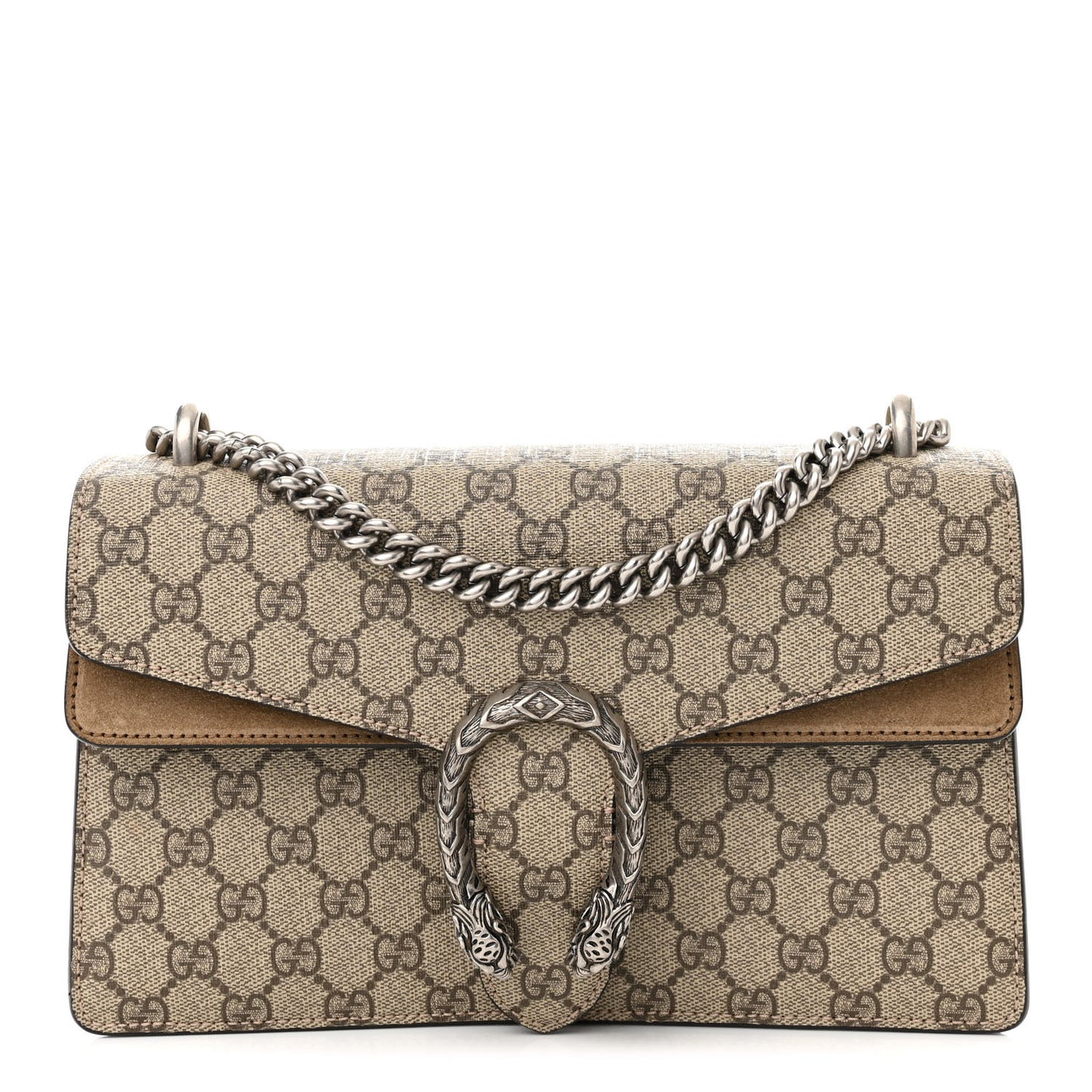 GG Supreme Monogram Small Dionysus Shoulder Bag Taupe