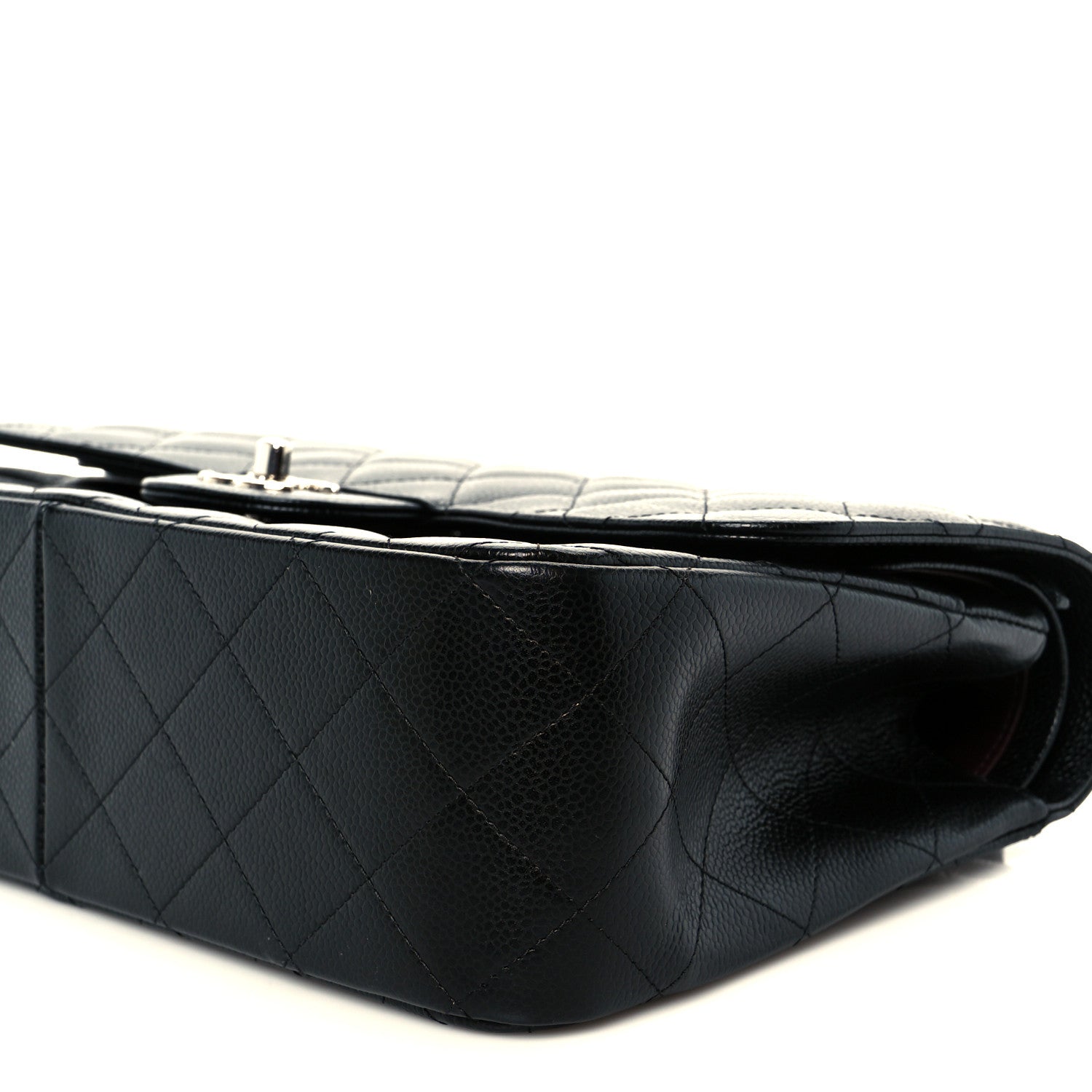 Chanel Caviar Quilted Jumbo Double Flap Black 11 of 12