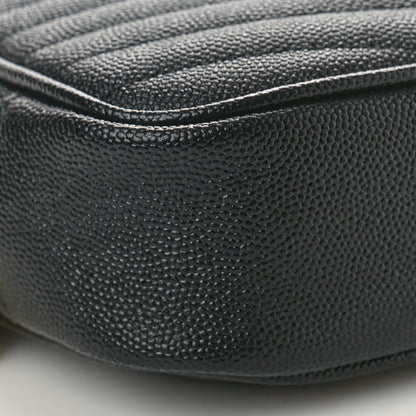 Saint Laurent Grain De Poudre Matelasse Monogram Mini Lou Camera Bag Black 6 of 9