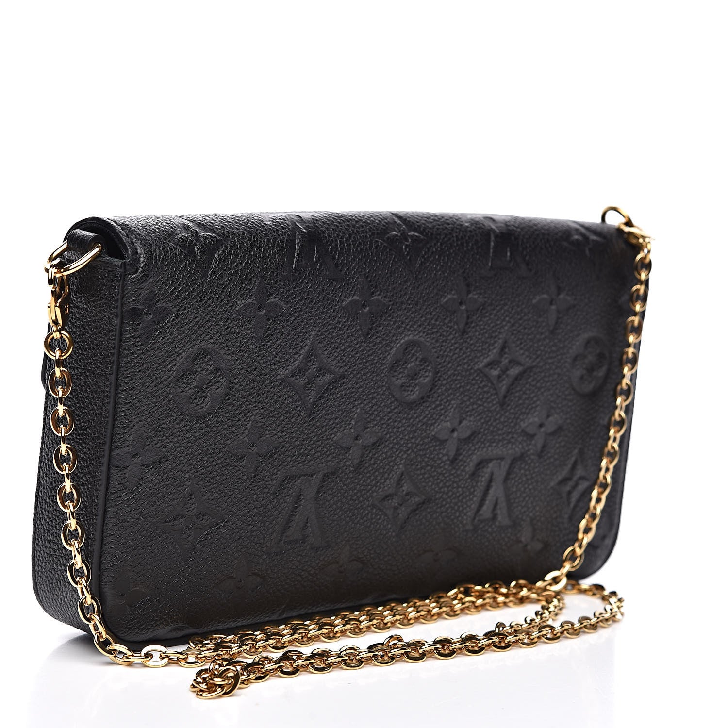 Louis Vuitton Empreinte Pochette Felicie Chain Wallet Black 3 of 13