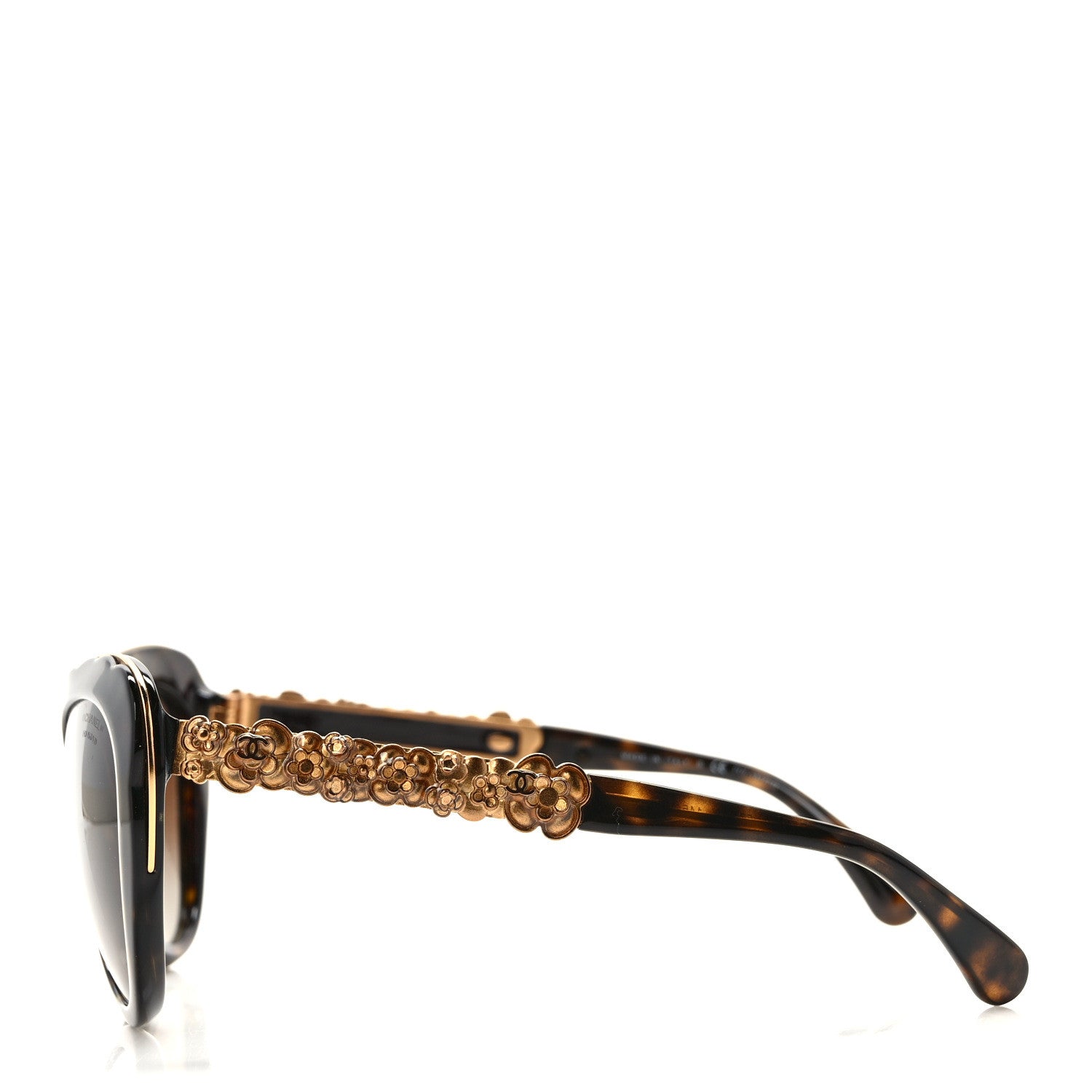 Chanel Polarized Bijou Cat Eye Sunglasses 5354-A Black 3 of 8