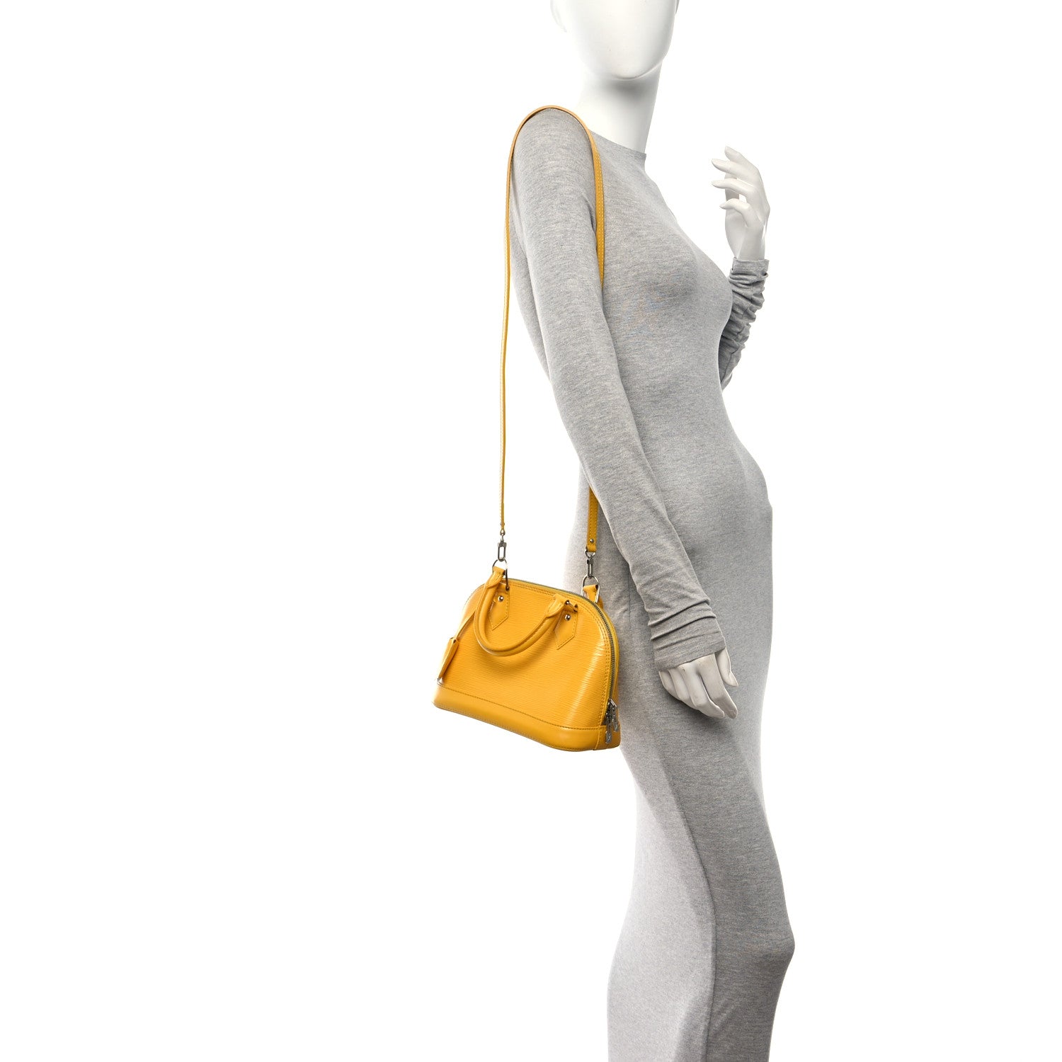 Louis Vuitton Epi Alma BB Citron 2 of 9