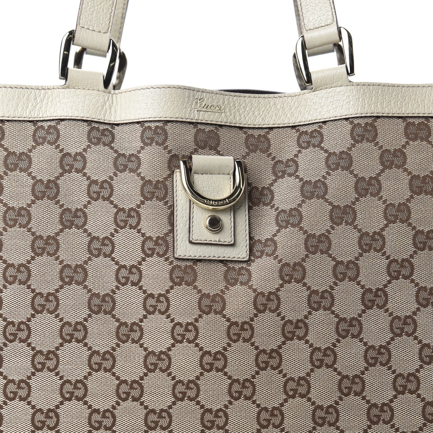 Gucci Monogram Large Abbey Tote Off White 10 of 10