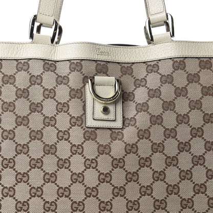 Gucci Monogram Large Abbey Tote Off White 10 of 10