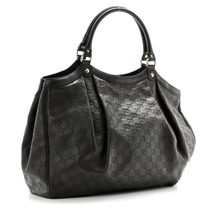 Gucci Guccissima Vitello Tender Large Sukey Tote Testa di Moro 2 of 11