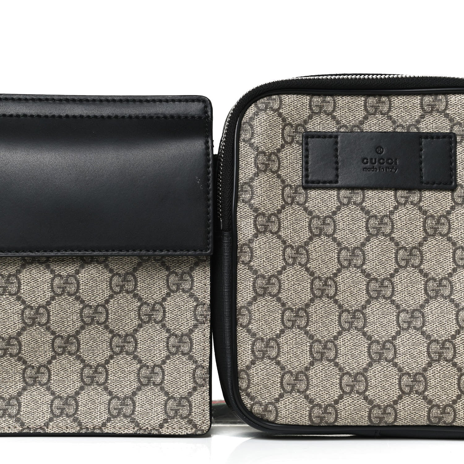 Gucci GG Supreme Monogram Web Belt Bag Black 10 of 14
