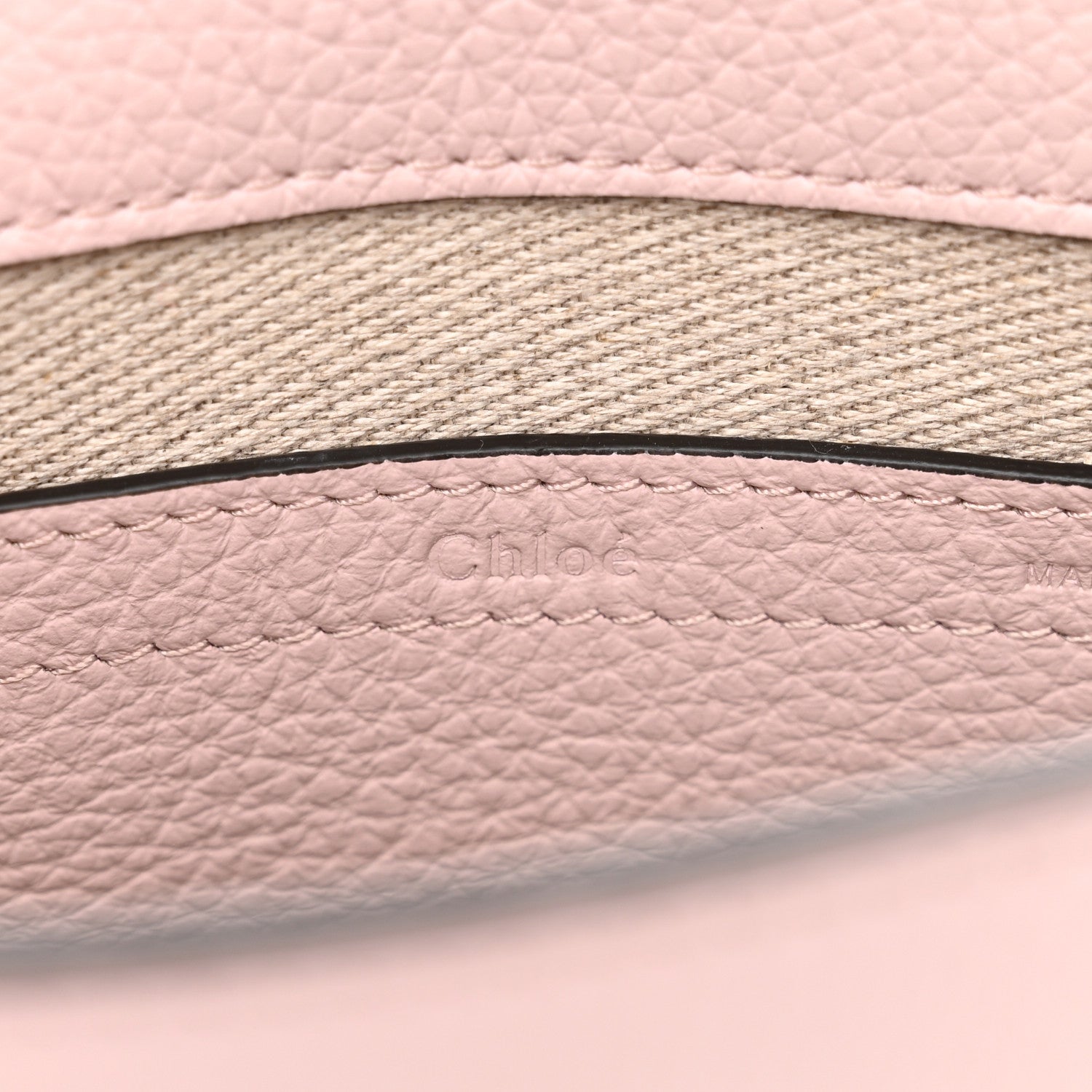 Chloe Grained Calfskin Small Marcie Saddle Bag Misty Lavender 6 of 12