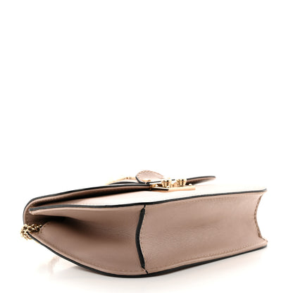 Valentino Garavani Vitello Small Glam Lock Rockstud Flap Poudre 4 of 10