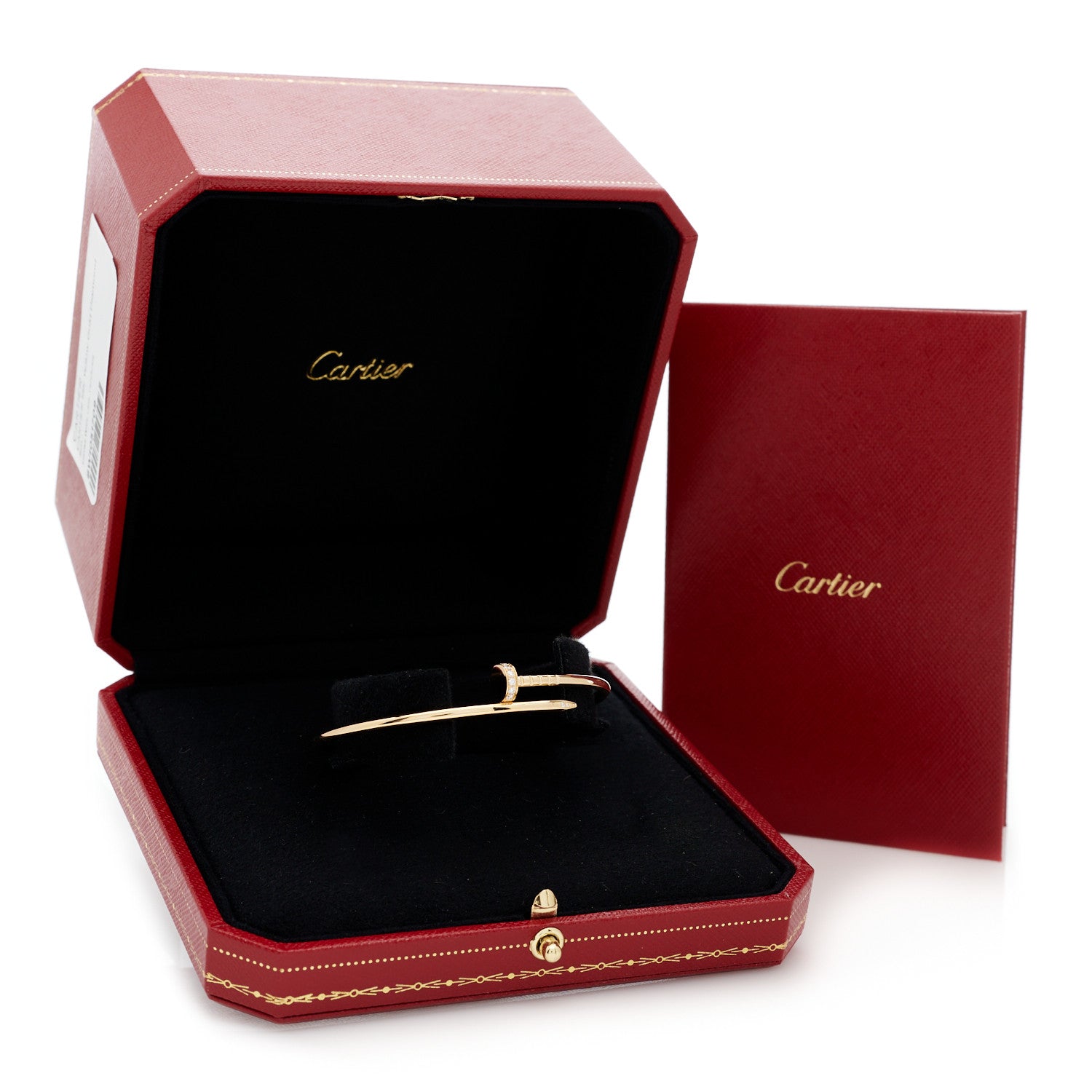 Cartier 18K Yellow Gold Diamond Small Juste Un Clou Bracelet 17 4 of 4