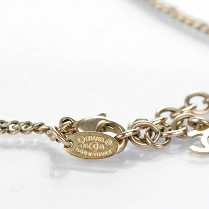 Chanel Resin Striped CC Necklace Black White 6 of 6