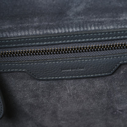 Celine Baby Drummed Calfskin Micro Luggage Kohl 7 of 10