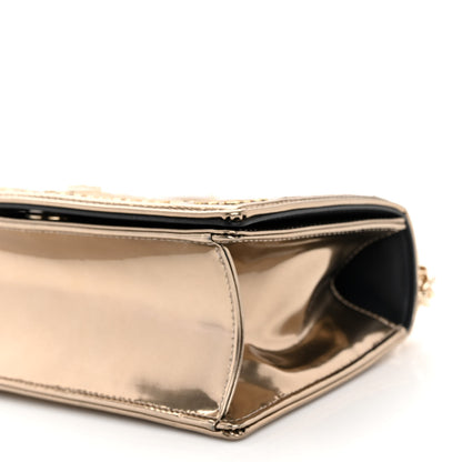 Christian Dior Metallic Calfskin Beaded Small Diorama Flap Bag Gold 9 of 9