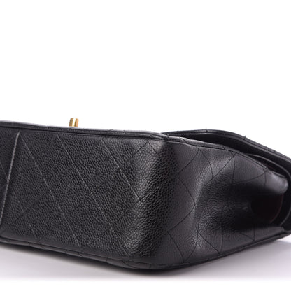 Chanel Caviar Quilted Jumbo Double Flap Black 7 of 9