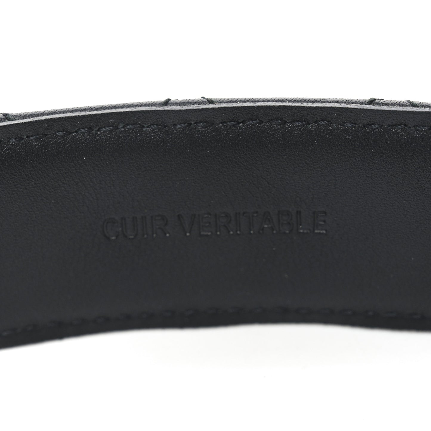 Calfskin Quilted CC Chain Belt 80 32 Black