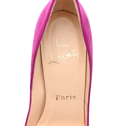 Christian Louboutin Suede Yoyo Zeppa 120 Pumps 36 Magenta 15 of 18