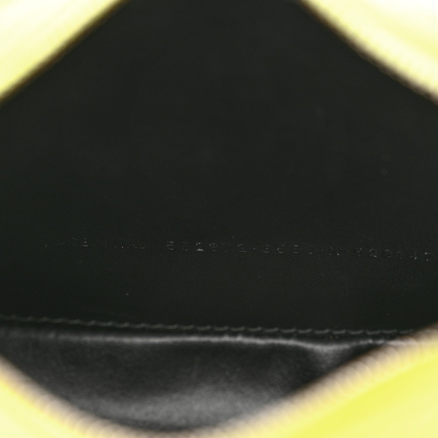 Calfskin Logo XS Everyday Camera Bag Acid Green Black