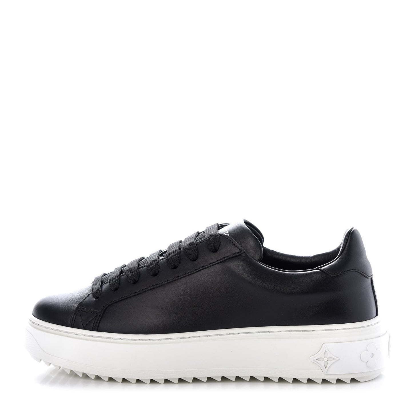 Calfskin Time Out Sneakers 35.5 Black