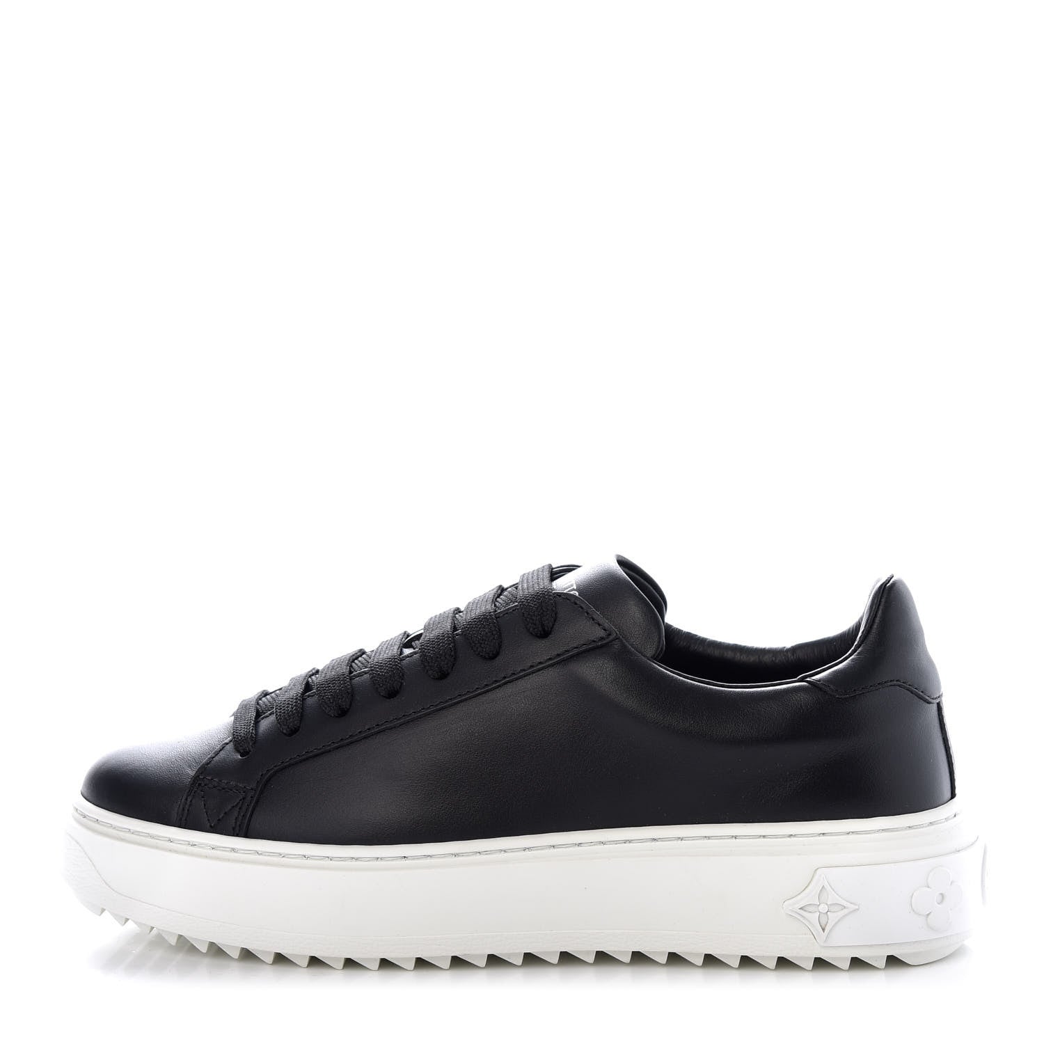 Louis Vuitton Calfskin Time Out Sneakers 35.5 Black 1 of 10