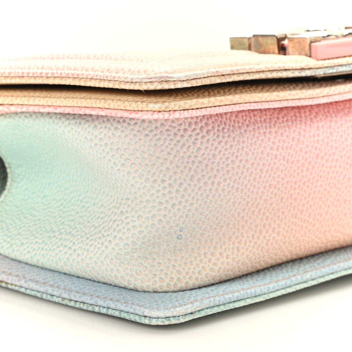 Chanel Caviar Quilted Small Rainbow Boy Flap Pink Multicolor 8 of 10