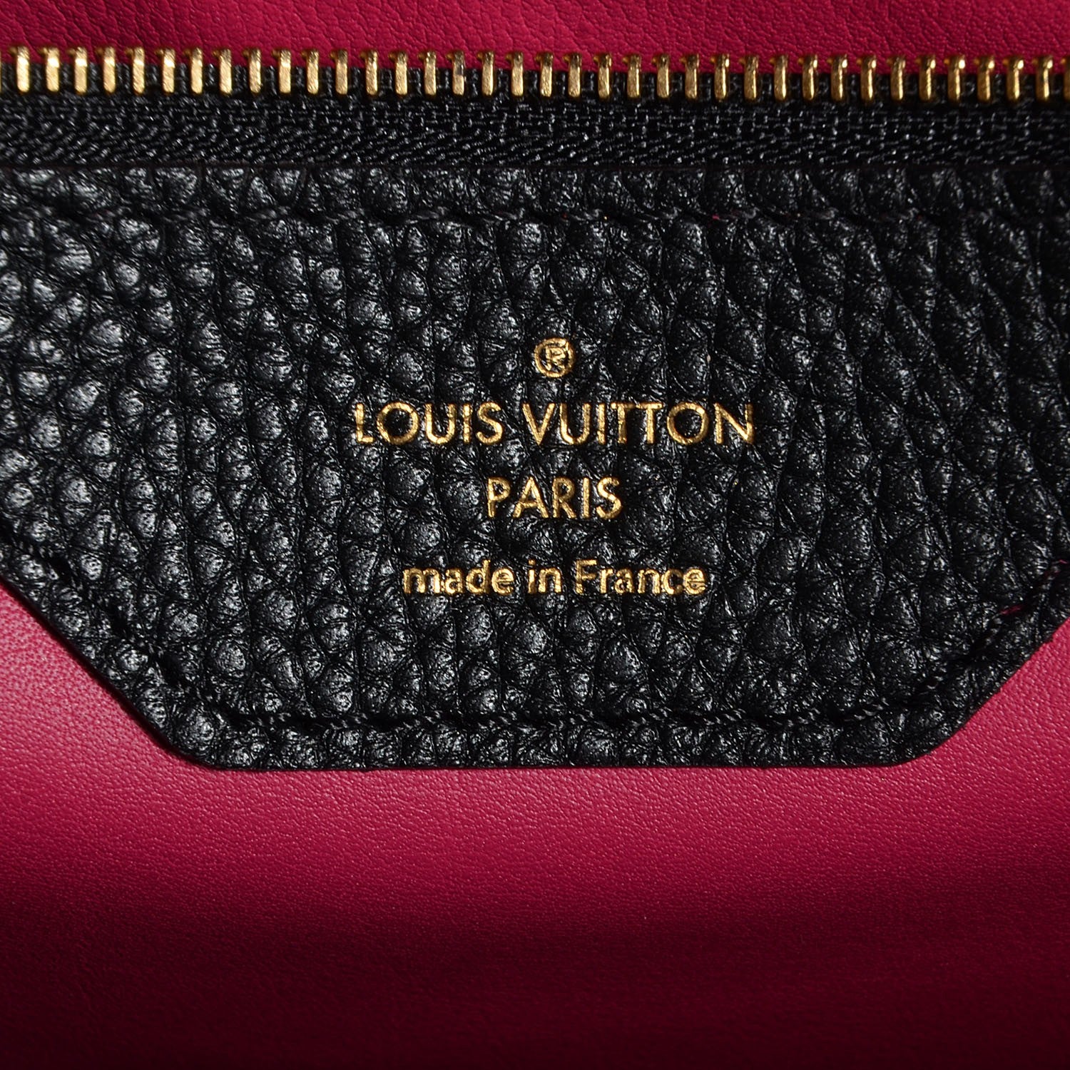 Louis Vuitton Taurillon Capucines MM Black 6 of 8