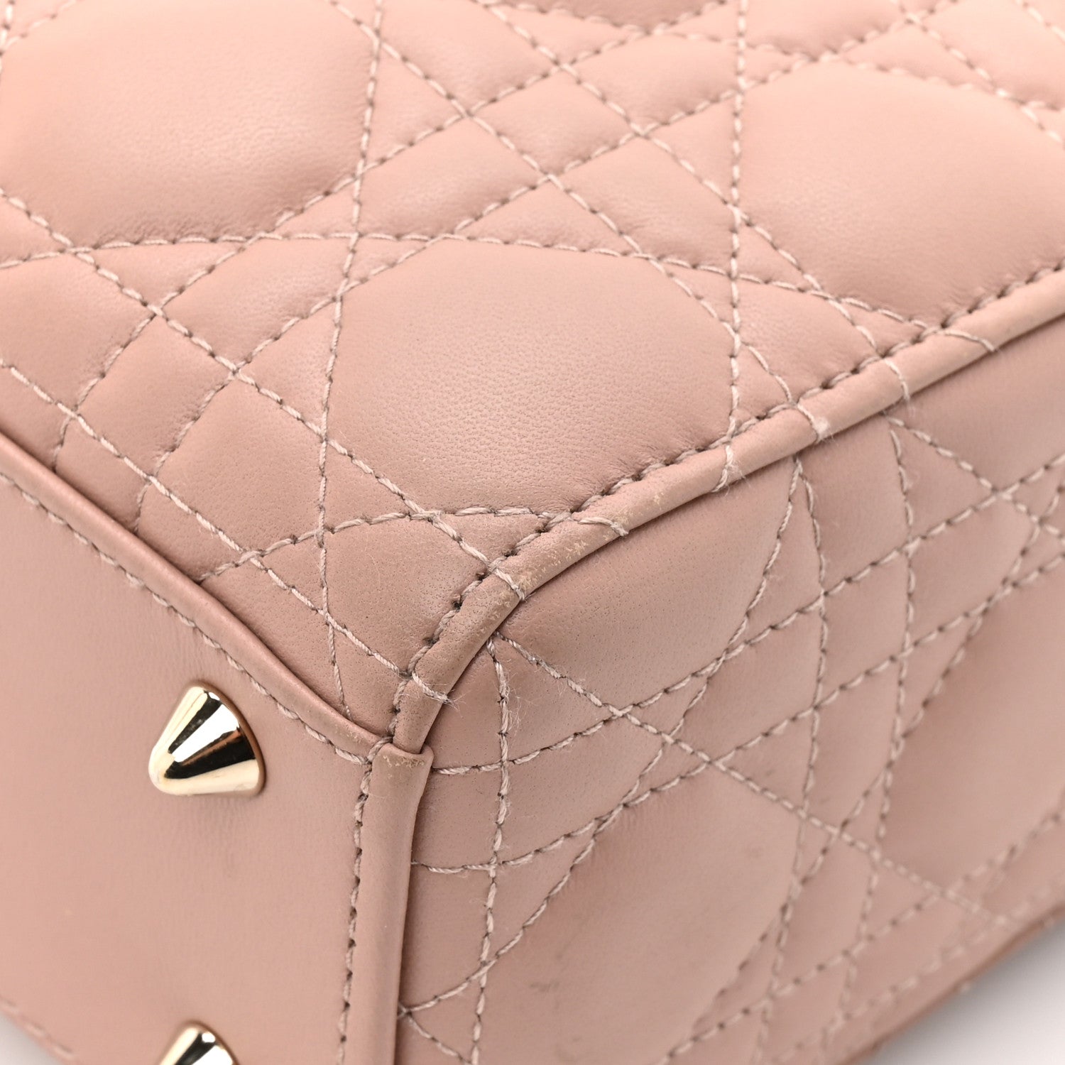 Christian Dior Lambskin Cannage Small My ABCDior Lady Dior Fard 17 of 17