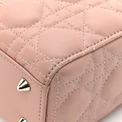 Christian Dior Lambskin Cannage Small My ABCDior Lady Dior Fard 17 of 17