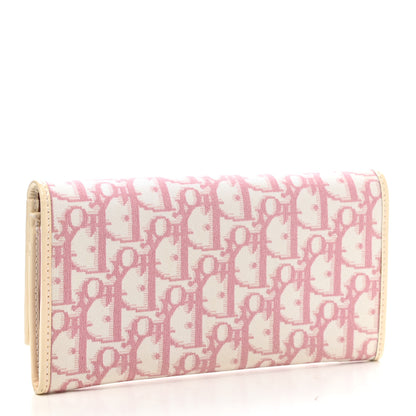 Christian Dior Monogram Girly Flap Wallet Pink 3 of 9