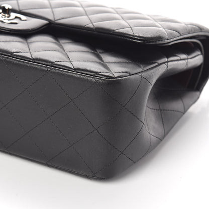 Chanel Lambskin Quilted Jumbo Double Flap Black 10 of 10