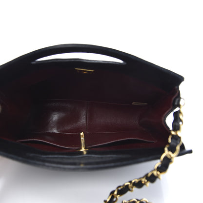 Chanel Lambskin Quilted CC Shoulder Bag Black 5 of 12