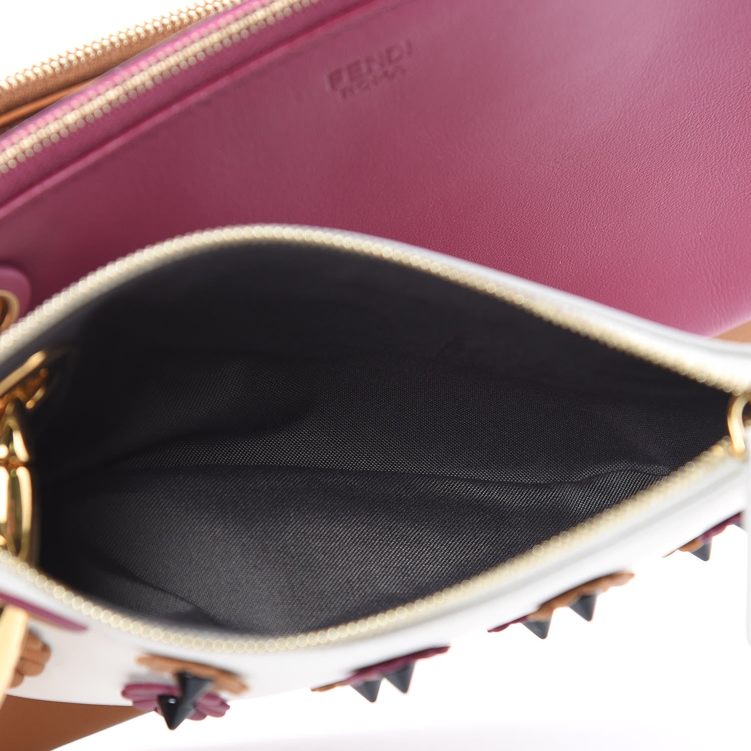Fendi Calfskin F is Floral Triplette Pouch Set Multicolor 7 of 9