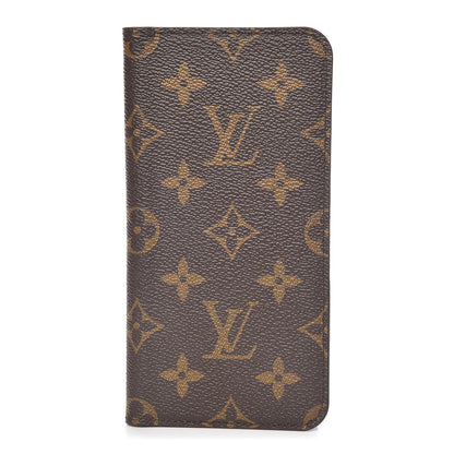 Louis Vuitton Monogram iPhone X Folio Case 1 of 7