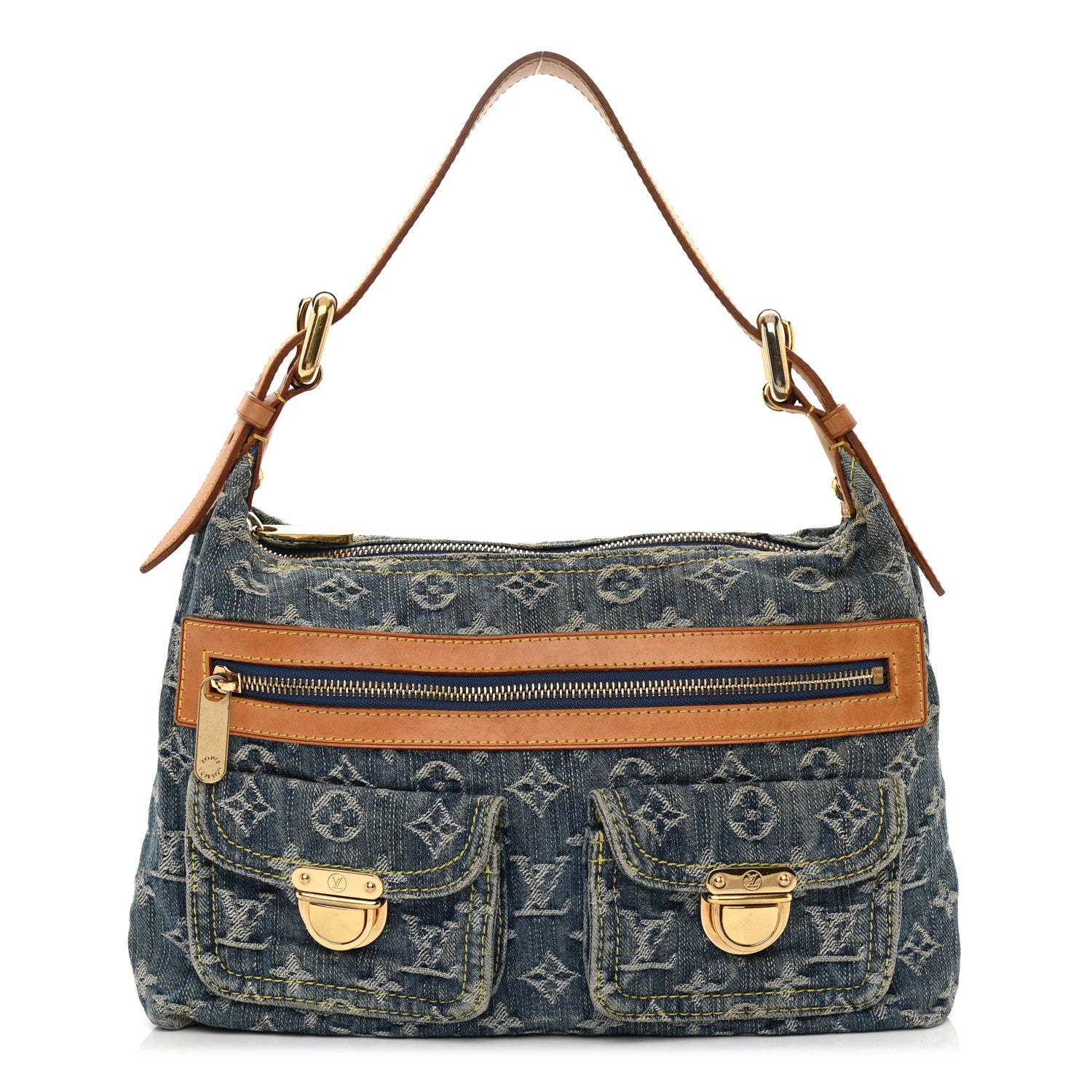 Louis Vuitton Monogram Denim Baggy PM Blue 1 of 10