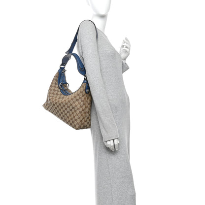 Gucci Monogram Medium Icon Bit Hobo Turquoise 2 of 11