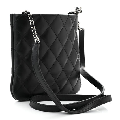 Chanel Lambskin Quilted Crossbody Bag Black 3 of 11