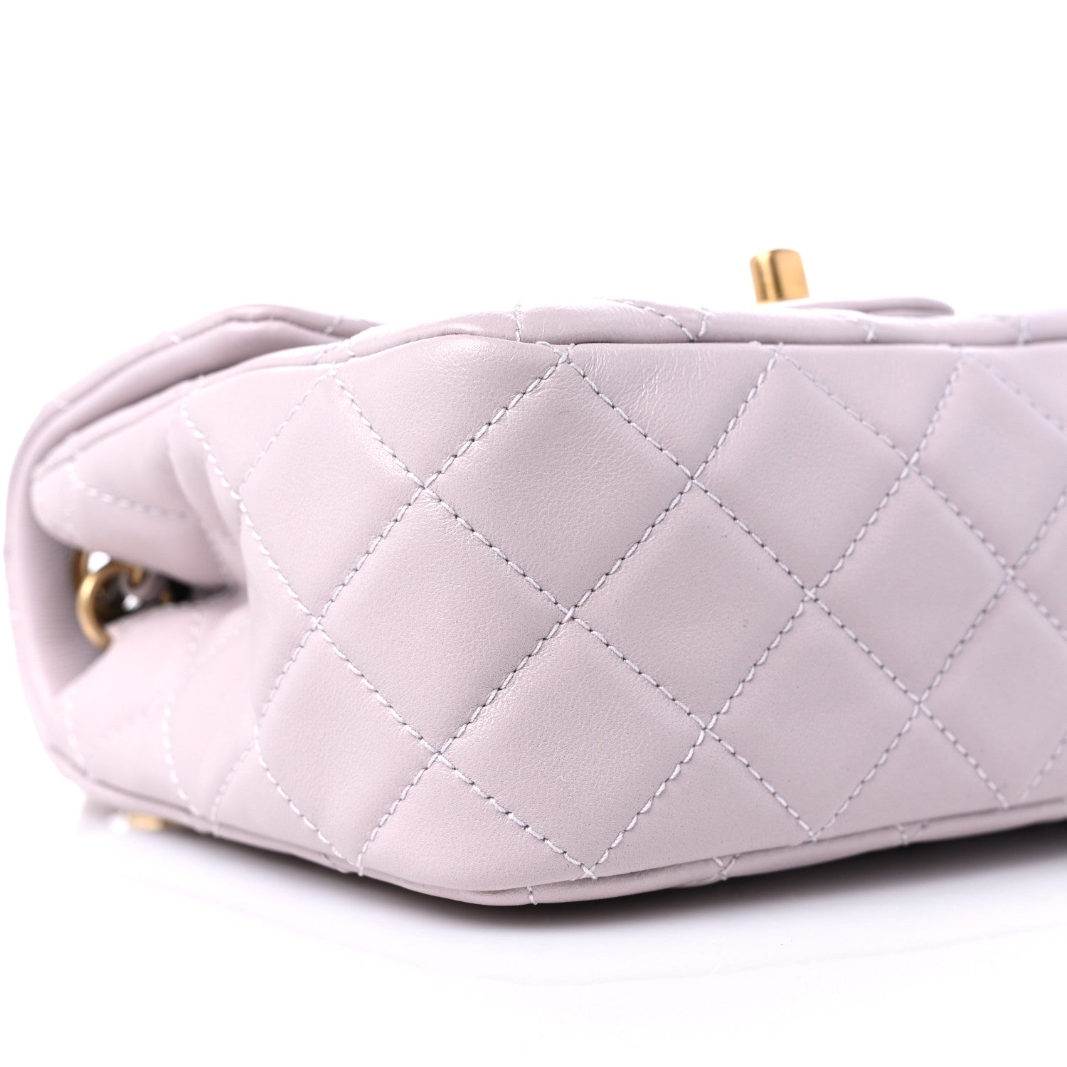 Chanel Lambskin Quilted Mini Pearl Crush Flap Light Purple 8 of 10