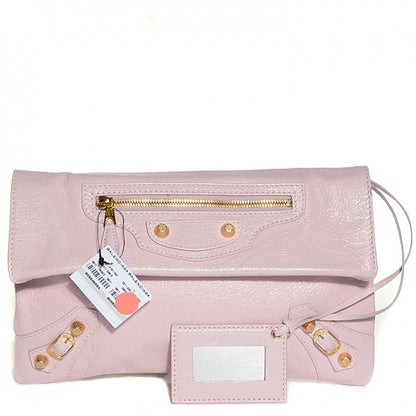 Balenciaga Agneau Giant 12 Gold Hardware Envelope Clutch Rose Poudre 1 of 18